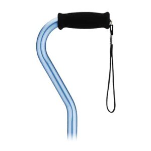 CANE OFFSET WITH STRAP- BLUE