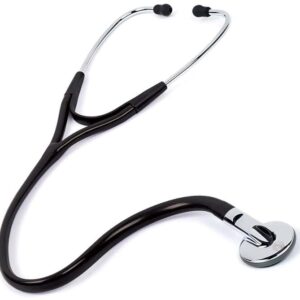 Ergonomic Single Head Stethoscope - Black