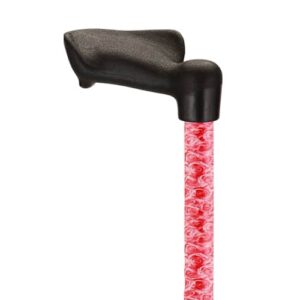 CANE WITH PALM HANDLE (RIGHT) - ROSES