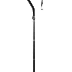 Folding Offset Canes WITH STRAP BLACK