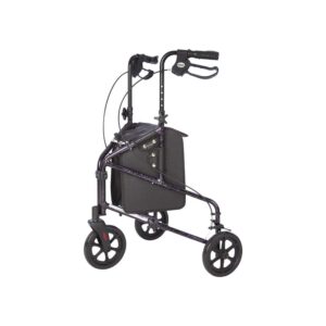 Rally Lite - Aluminum 3 Wheel Walker With Tote - Purple