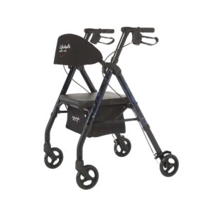 Royal Universal - Aluminum 4 Wheel Rollator With Universal Height Adjustment - Blue
