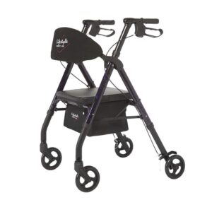 Royal Universal - Aluminum 4 Wheel Rollator With Universal Height Adjustment - Purple