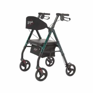Royal Deluxe Universal - Aluminum 4 Wheel Rollator With Universal Height Adjustment - Green