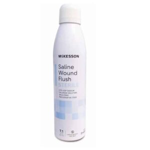 Saline Wound Flush McKesson 7.1 oz. Spray Can Sterile USP Normal Saline (Sterile 0.9% Sodium Chloride)