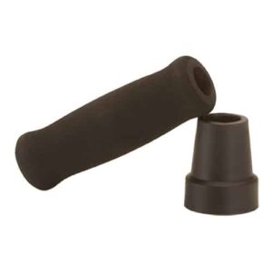 Offset Cane Tip & Grip - Black
