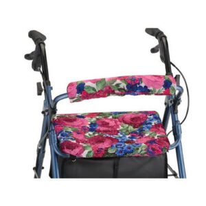 SEAT AND BACK COVER FOR ROLLING WALKERS - ENGLISH GARDEN