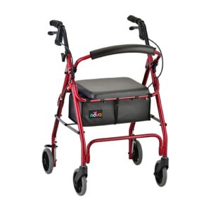 GETGO CLASSIC ROLLING WALKER - RED