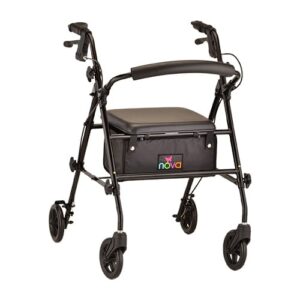 JOURNEY ROLLING WALKER STEEL FRAME - BLACK