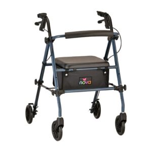 JOURNEY ROLLING WALKER STEEL FRAME - BLUE