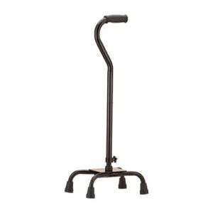 Large Base Quad Canes WITH OFFSET- BLACK