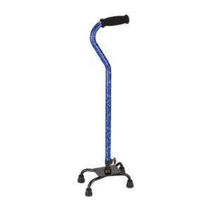 Euro Quad Cane - BLUE WAVES