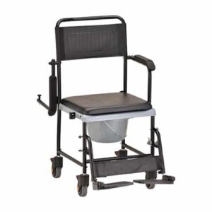 Drop-Arm Transport Chair Commode