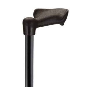 CANE WITH PALM HANDLE (LEFT) - BLACK