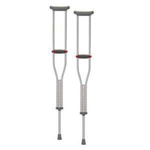 CRUTCH ALUMINUM Quick Adjust Crutches Adult