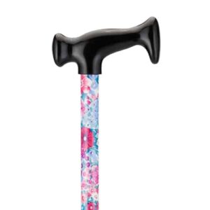 CANE T-GRIP Purple & Pink Flowers