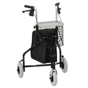 TRAVELER 3 WHEEL ROLLING WALKER - BLACK