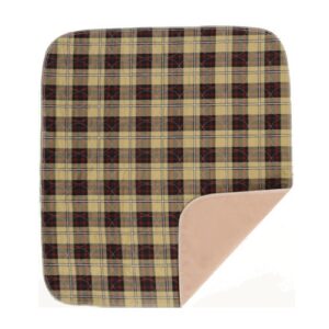 PLAID UNDERPAD - (32 INCH X 36 INCH) - REUSABLE